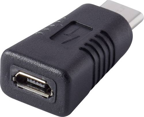 Renkforce USB 2.0 Adapter [1x USB-C® Stecker - 1x USB 2.0 Buchse Micro-B] rf-usba-11 vergoldete Ste