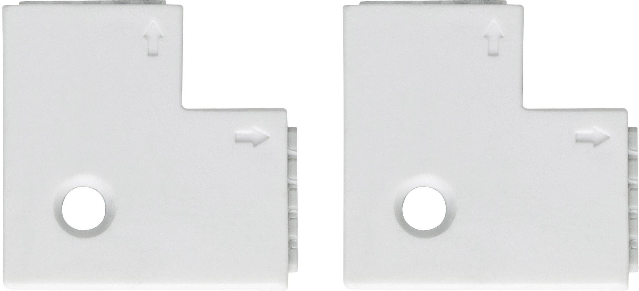 Paulmann 70616 90° Eckverbinder Kunststoff (L x B x H) 2.5 x 2.5 x 0.45cm 4St.