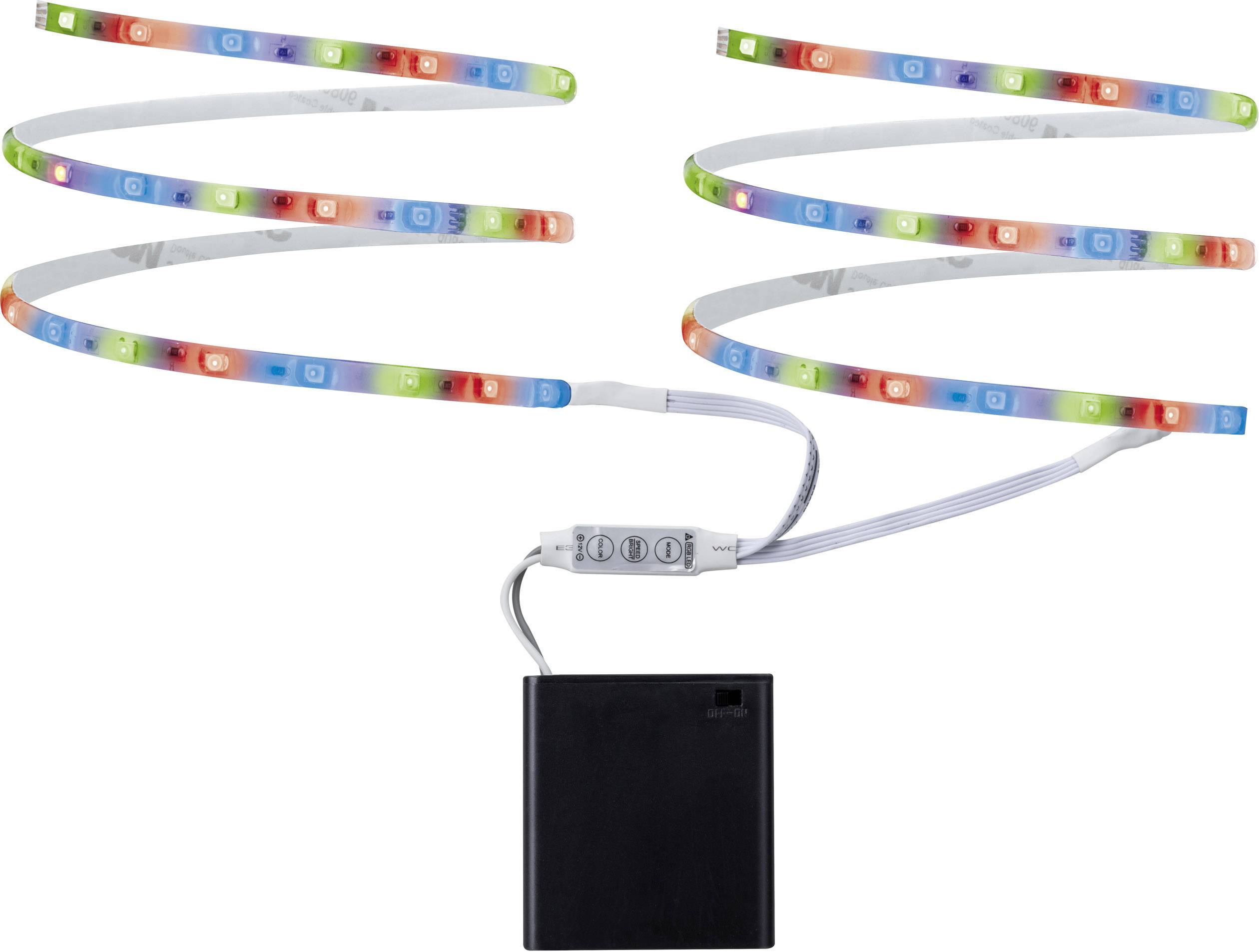 Paulmann 70700 LED-Streifen-Komplettset mit Batterie-Box 6 V 800 mm RGB 1 St.