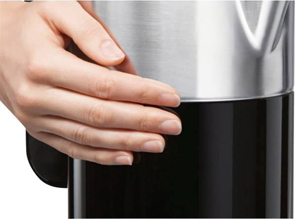 Bosch Haushalt TWK8613P Wasserkocher Schwarz, Edelstahl (gebürstet) Fassungsvermögen: 1500 ml