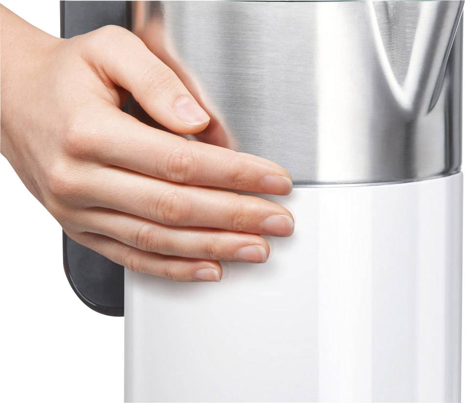 Bosch Haushalt TWK8611 Wasserkocher Weiß, Anthrazit, Edelstahl (gebürstet) Fassungsvermögen: 1500 ml