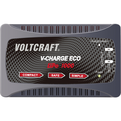 VOLTCRAFT Eco LiPo 1000 Modellbau-Ladegerät 230V 1A LiPo