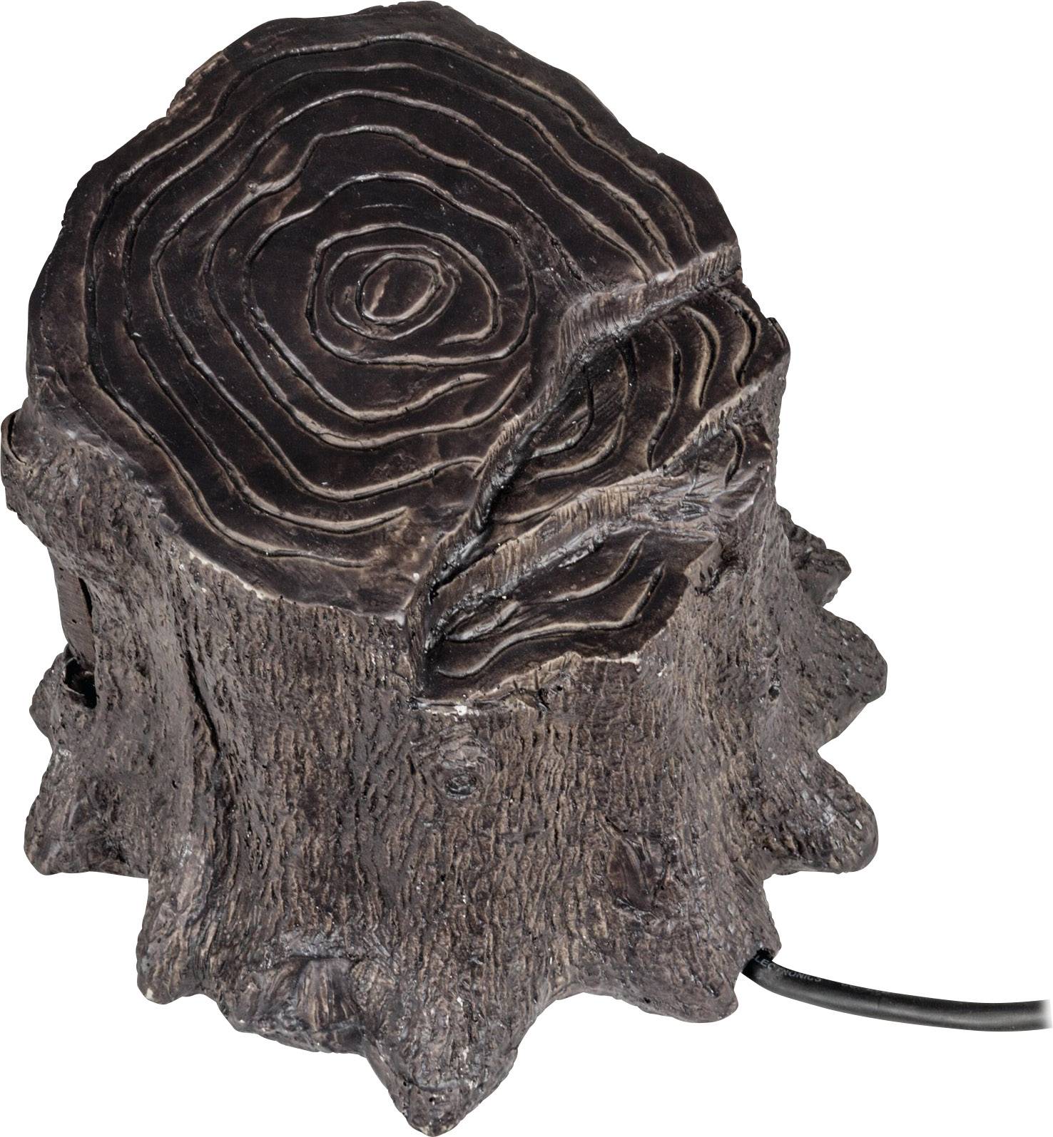 Heitronic 37501 Gartensteckdose 4fach Braun mit Fernbedienung