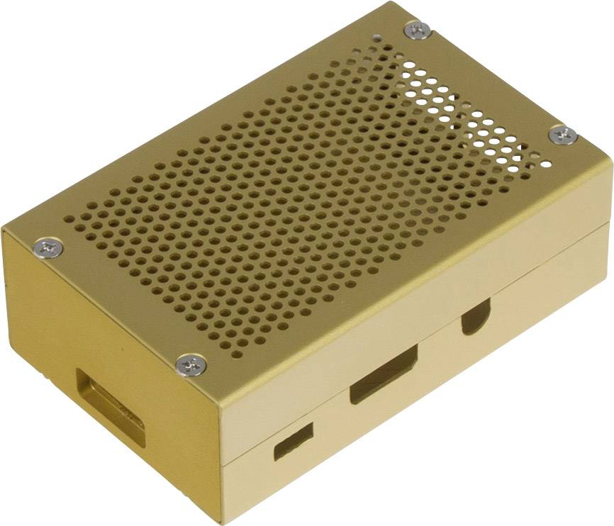 Joy-it GOLD SBC-Gehäuse Raspberry Pi Aluminium Gold