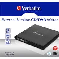 Verbatim 98938 DVD-Brenner Extern Retail USB-A (USB 2.0) Schwarz Verbatim 98938 DVD-Brenner Extern Retail USB-A (USB 2.0) Schwarz