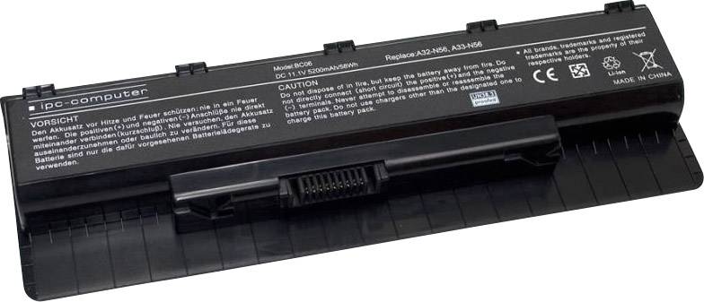Ipc-computer Notebook-Akku A00N56 10.8 V 5200 mAh Asus