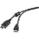 Renkforce DisplayPort / HDMI Adapterkabel DisplayPort Stecker, HDMI-A Stecker 0.50m Schwarz RF-3301450 mit Ferritkern, vergoldete