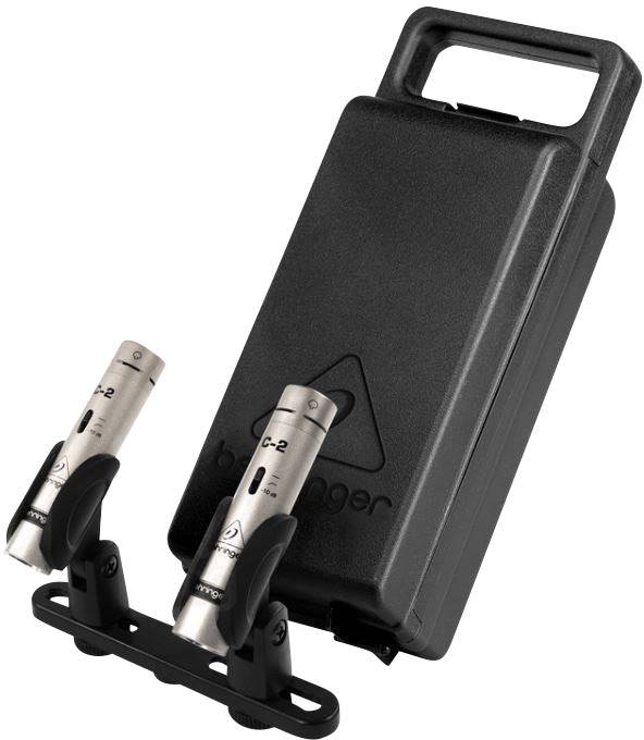 Behringer C-2 Instrumenten-Mikrofon Übertragungsart (Details):Kabelgebunden inkl. Klammer, inkl. Koffer, inkl. Windschutz XLR Kabelgebunden