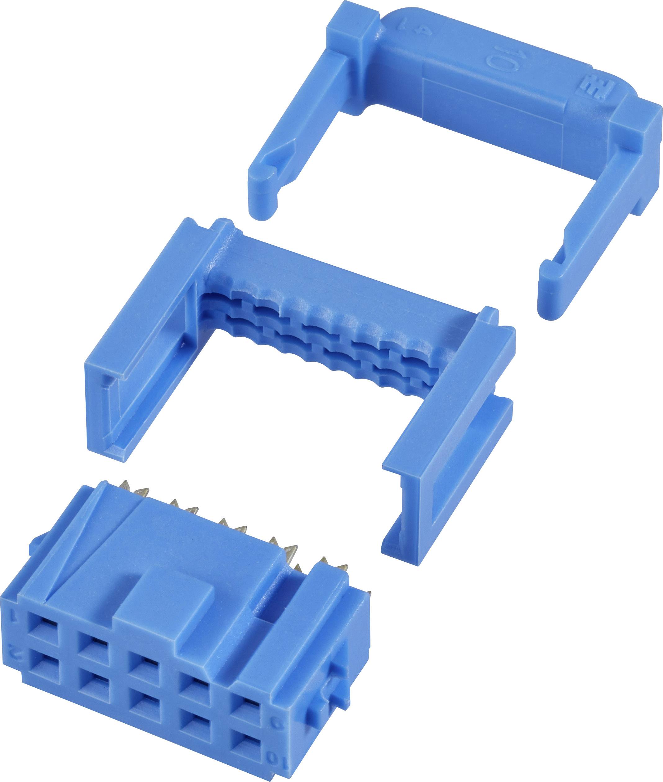 TE Connectivity 1-1658527-3 Buchsenleiste mit Zugentlastung Rastermaß: 2.54 mm Polzahl Gesamt: 40 A