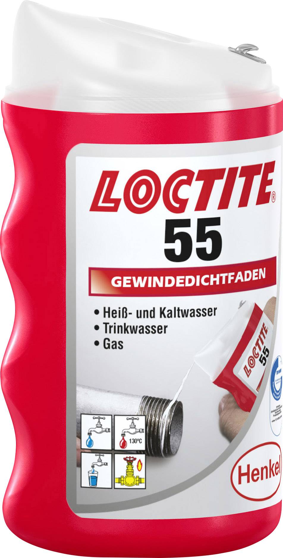 LOCTITE® 55 Gewindedichtfaden Herstellerfarbe Weiß 2056936 160 m