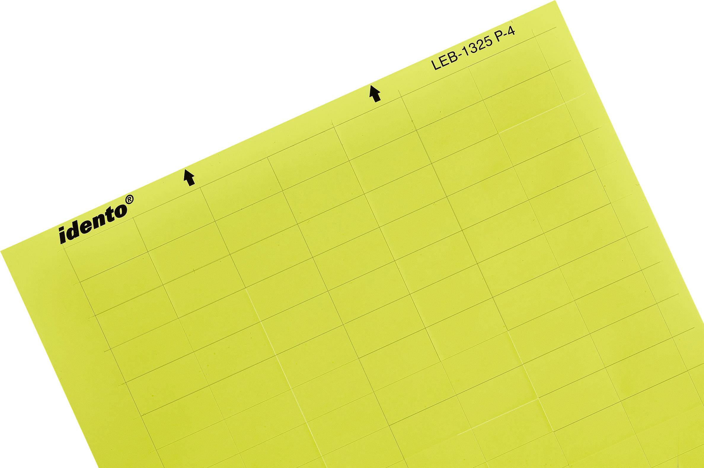 TE Connectivity 1768033-4 LEB-0615P-4 Kabel-Etikett LEB 15.24 x 6.35mm Farbe Beschriftungsfeld: Gelb Anzahl Etiketten: 528