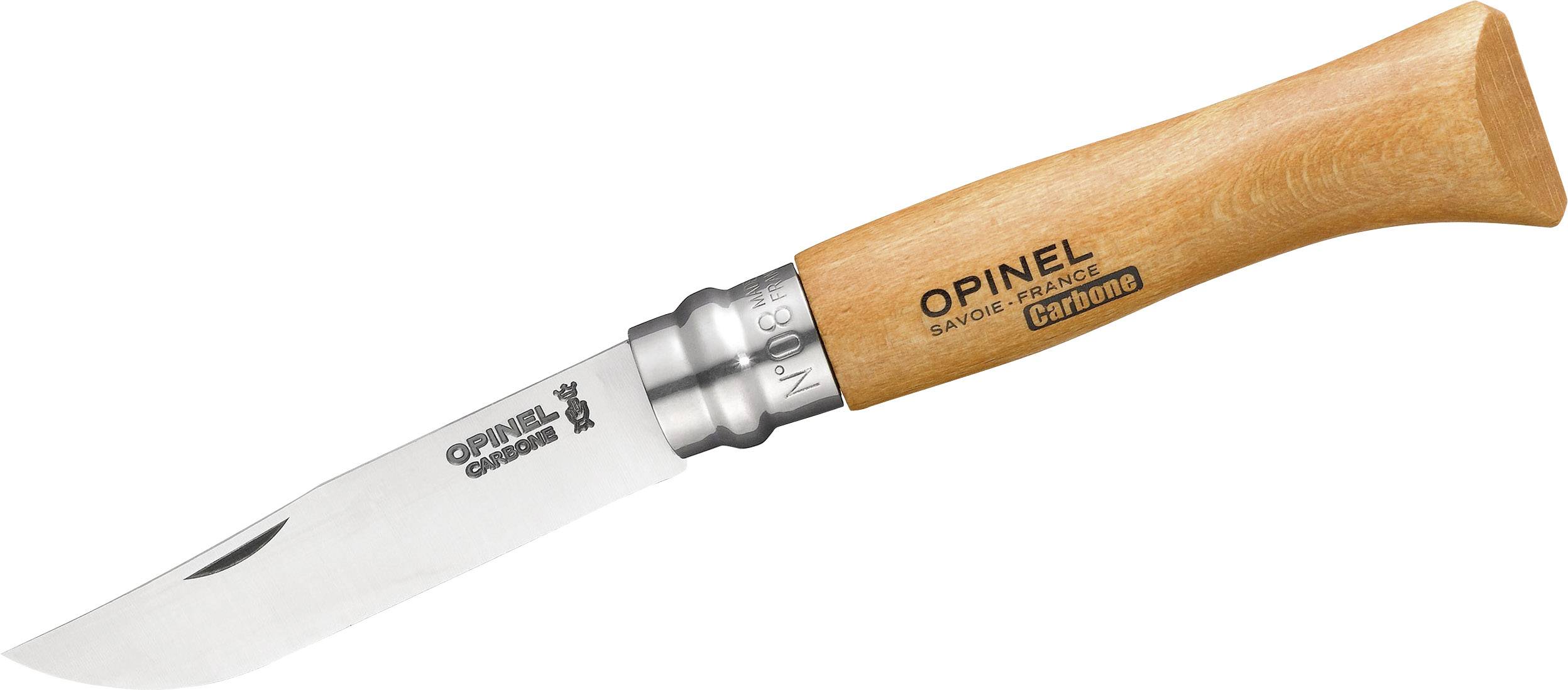 Opinel N°08 254008 Taschenmesser Holz, Chrom