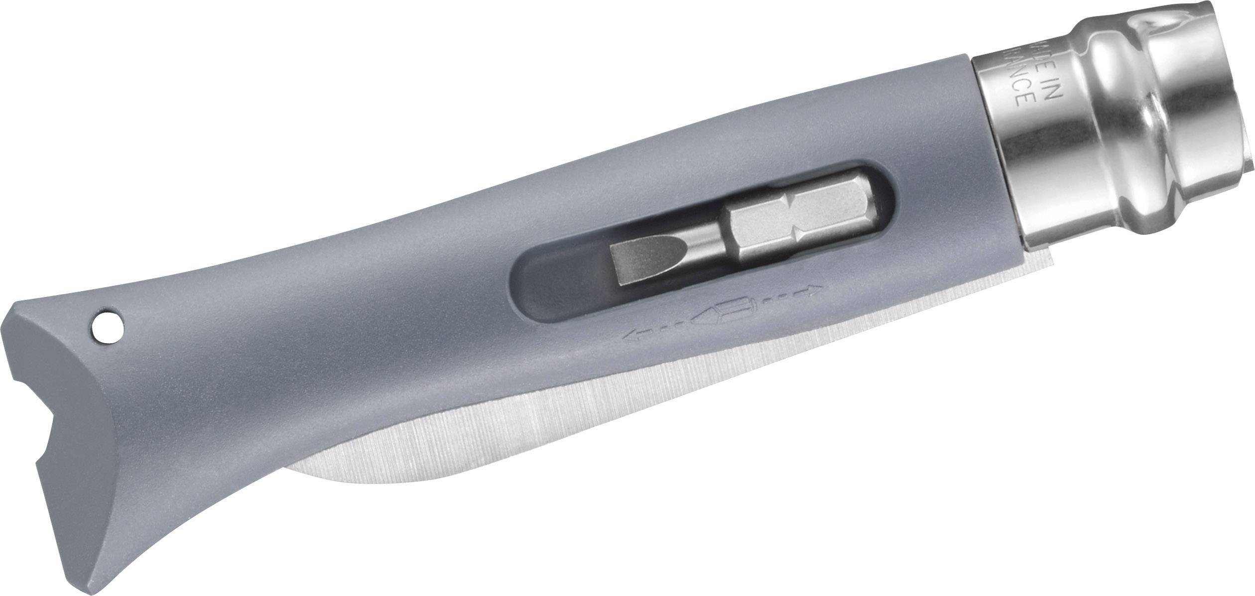 Opinel N°09 DIY 254327 Taschenmesser mit Bit-Set Grau