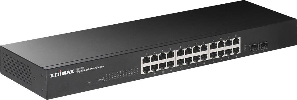 EDIMAX GS-1026 Netzwerk Switch 24 + 2 Port 1 GBit/s