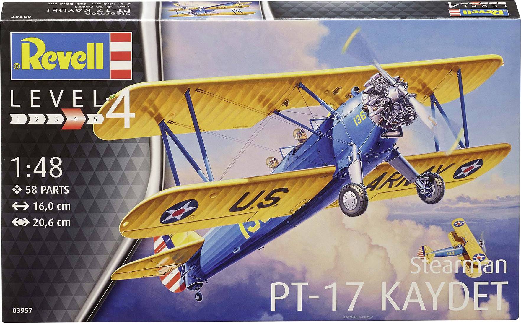 Revell 03957 Stearman PT-17 Kaydet 03957 Flugmodell Bausatz 1:48