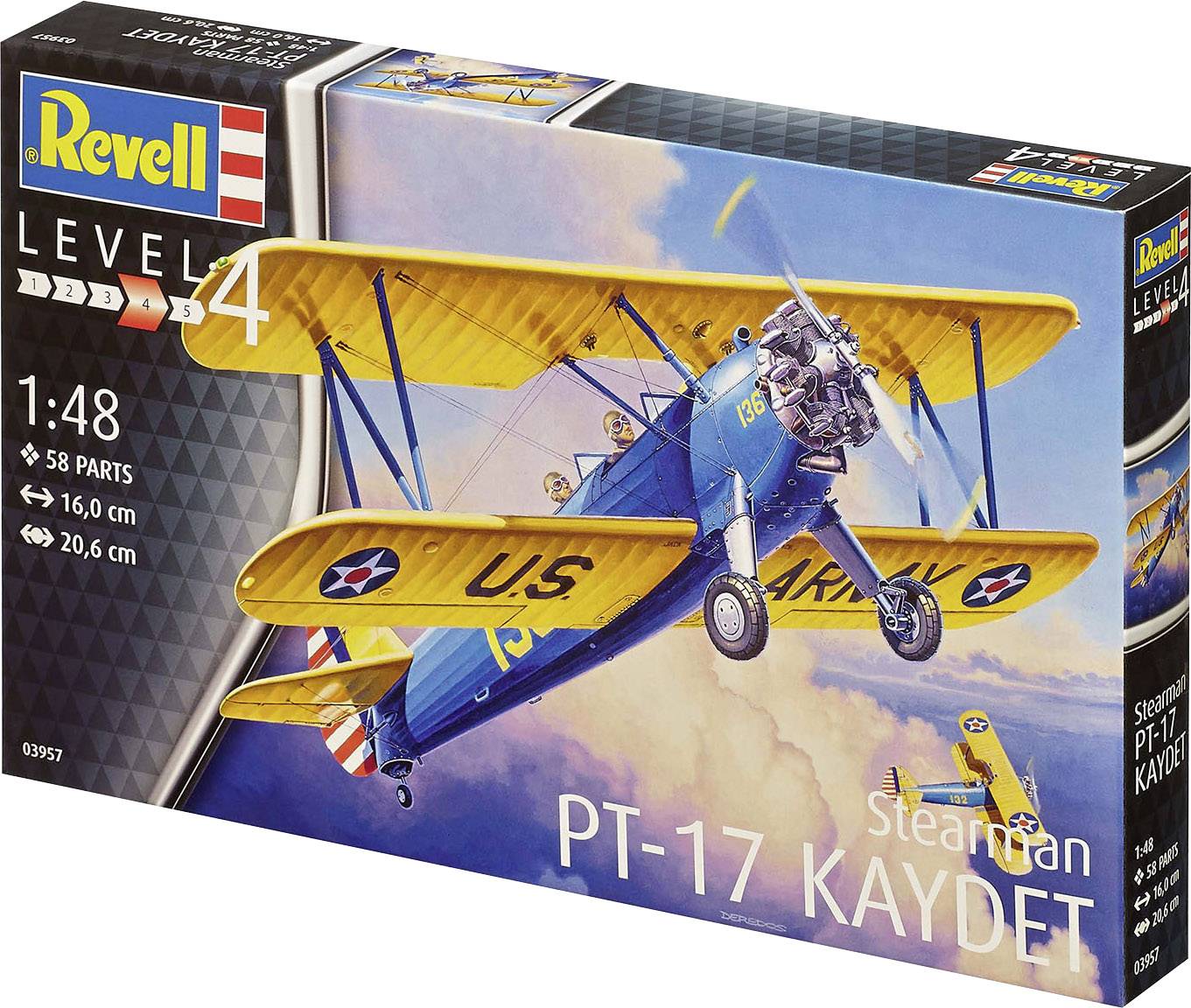 Revell 03957 Stearman PT-17 Kaydet 03957 Flugmodell Bausatz 1:48