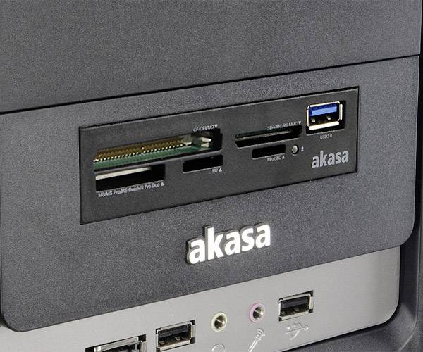 Akasa AK-ICR-27 Einbau-Speicherkartenleser USB 3.2 Gen 1 (Mainboard) Schwarz