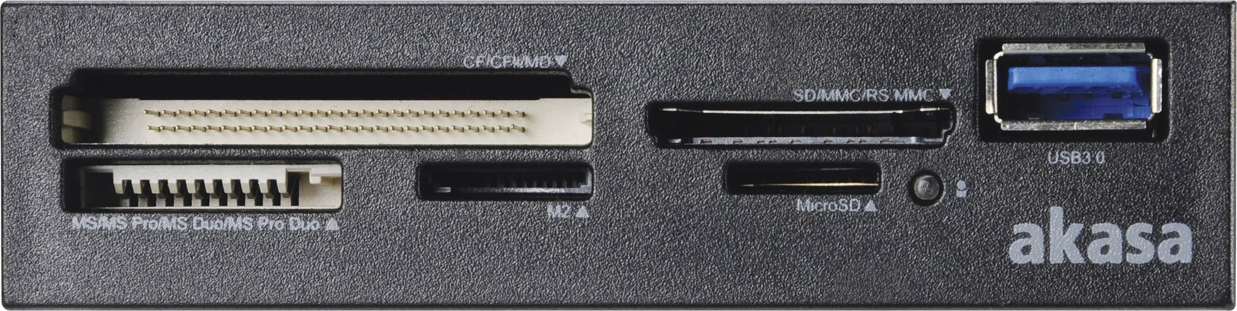 Akasa - Kartenleser - 8,9 cm (3,5 Zoll) (Multi-Format) - USB 3.0