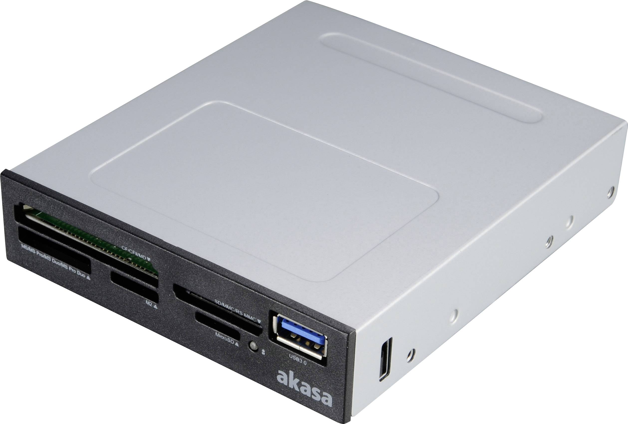 Akasa - Kartenleser - 8,9 cm (3,5 Zoll) (Multi-Format) - USB 3.0