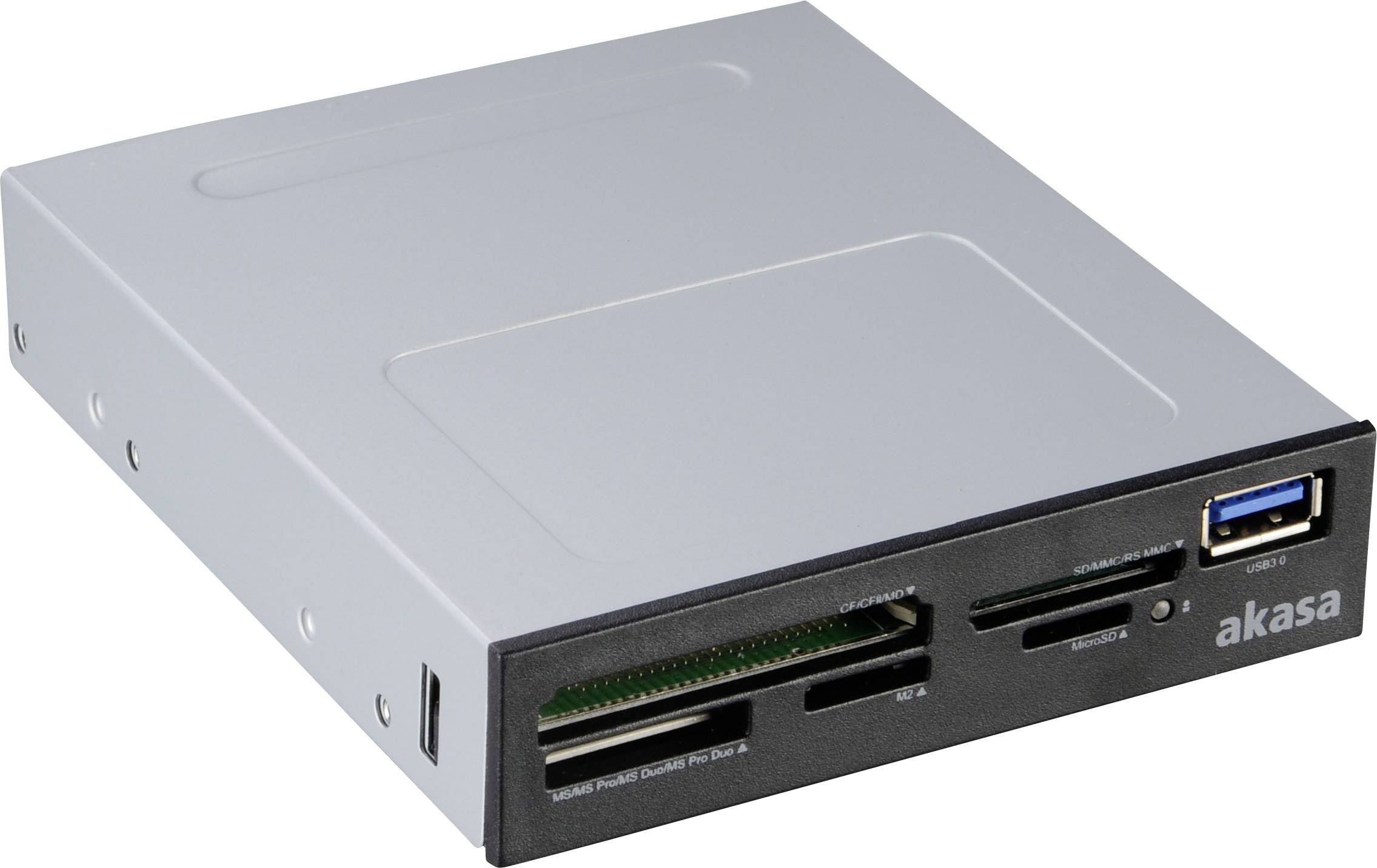 Akasa - Kartenleser - 8,9 cm (3,5 Zoll) (Multi-Format) - USB 3.0
