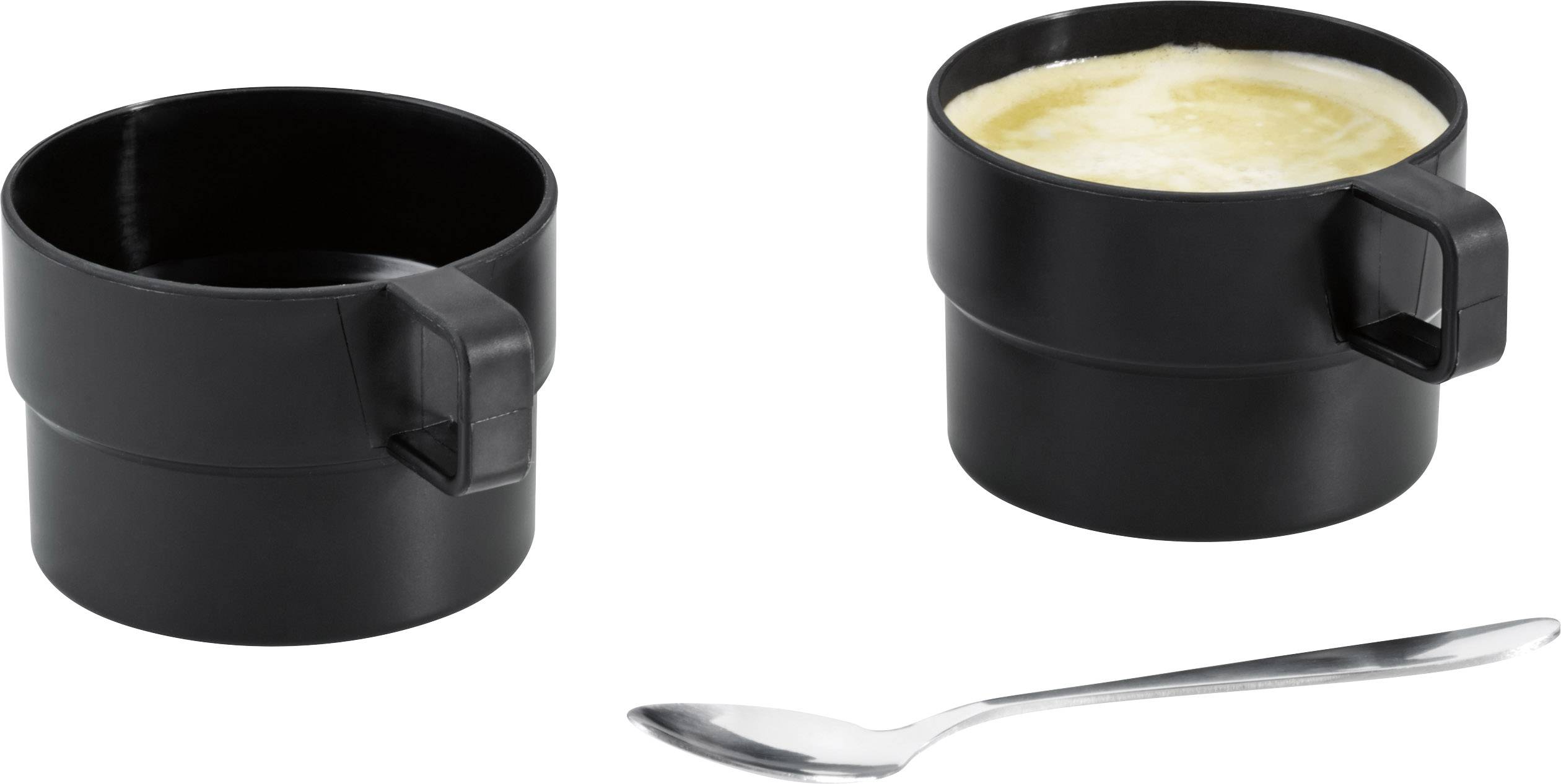 Clatronic WKR 3624 Wasserkocher Edelstahl, Schwarz Fassungsvermögen: 0.5 l