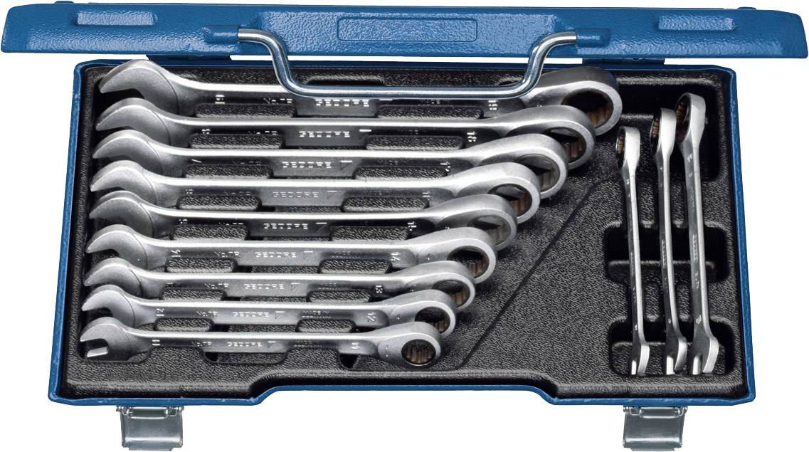 Gedore 2297442 Knarren-Ring-Maulschlüssel-Satz 12teilig Schlüsselweite (Metrisch) 8 - 19mm