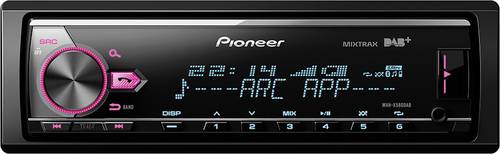 Pioneer MVH X580DAB Autoradio DAB Tuner, Anschluss für Lenkradfernbedienung, Bluetooth® Freisprec  - Onlineshop Voelkner