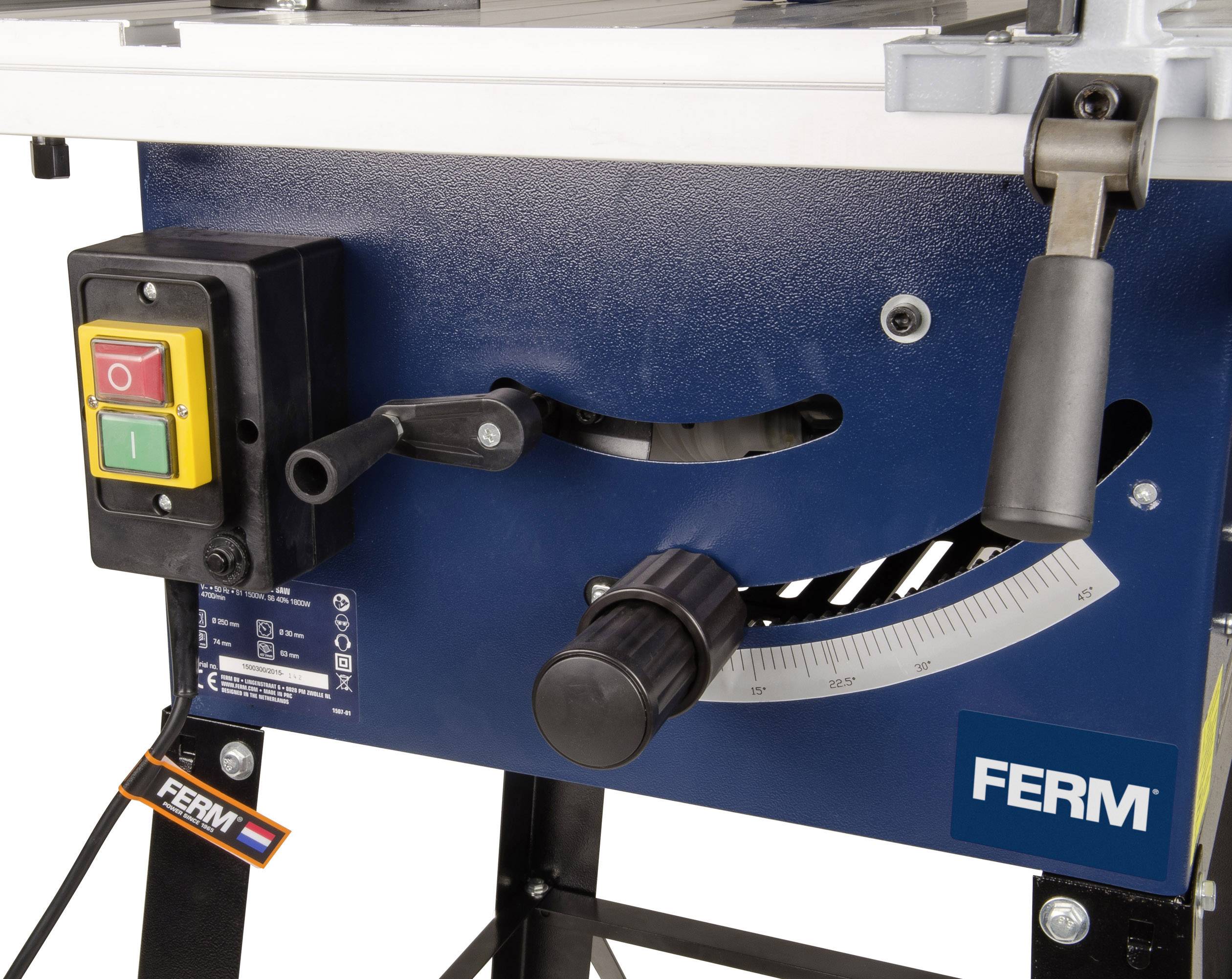 Ferm TSM1033 Tischkreissäge 250 mm 30 mm 1800 W 230 V