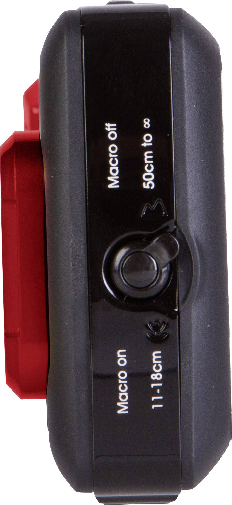 Polaroid iE090 Digitalkamera 18 Mio. Pixel Schwarz-Rot Unterwasserkamera, Staubgeschützt, Frontdisplay