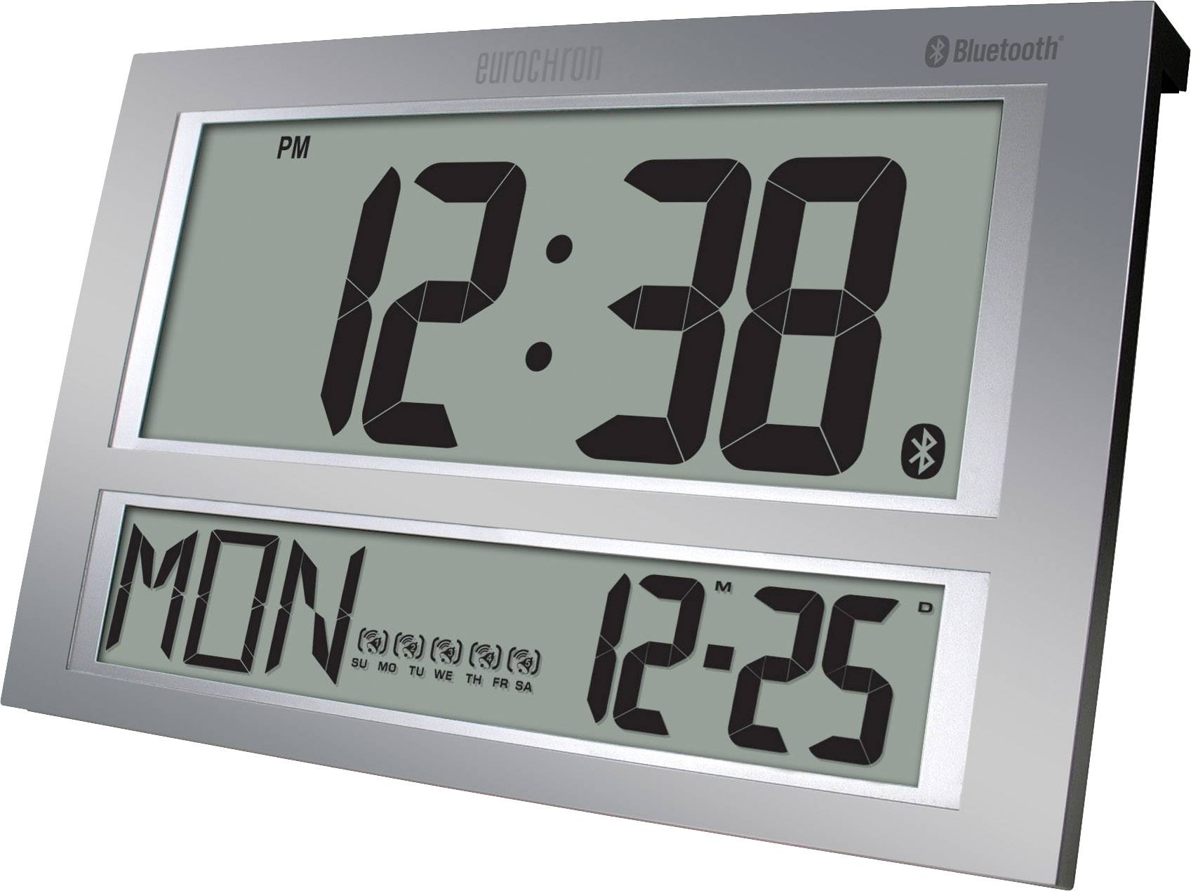 Eurochron Jumbo Bluetooth Wanduhr 424mm x 273mm x 44mm