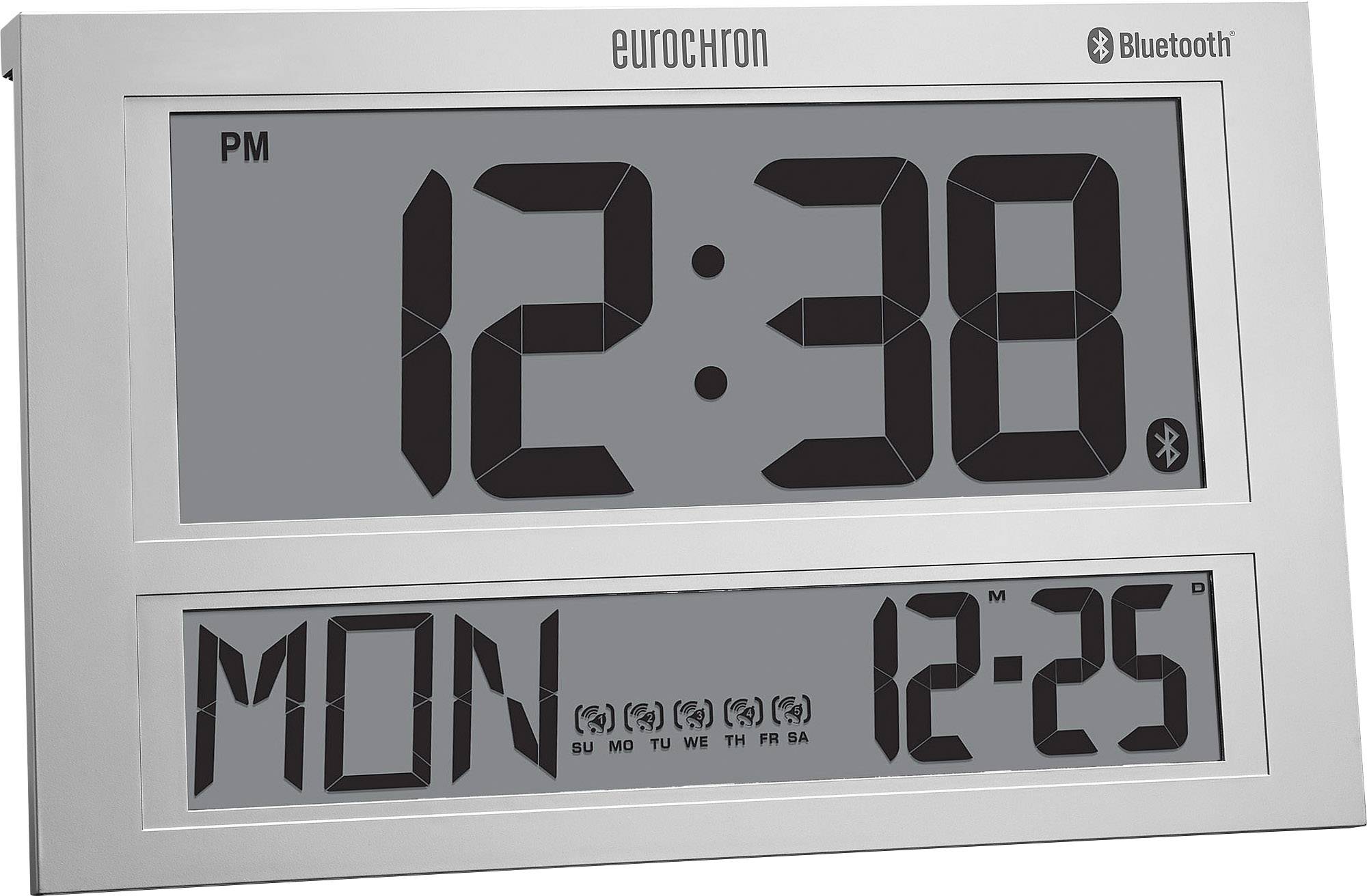 Eurochron Jumbo Bluetooth Wanduhr 424mm x 273mm x 44mm