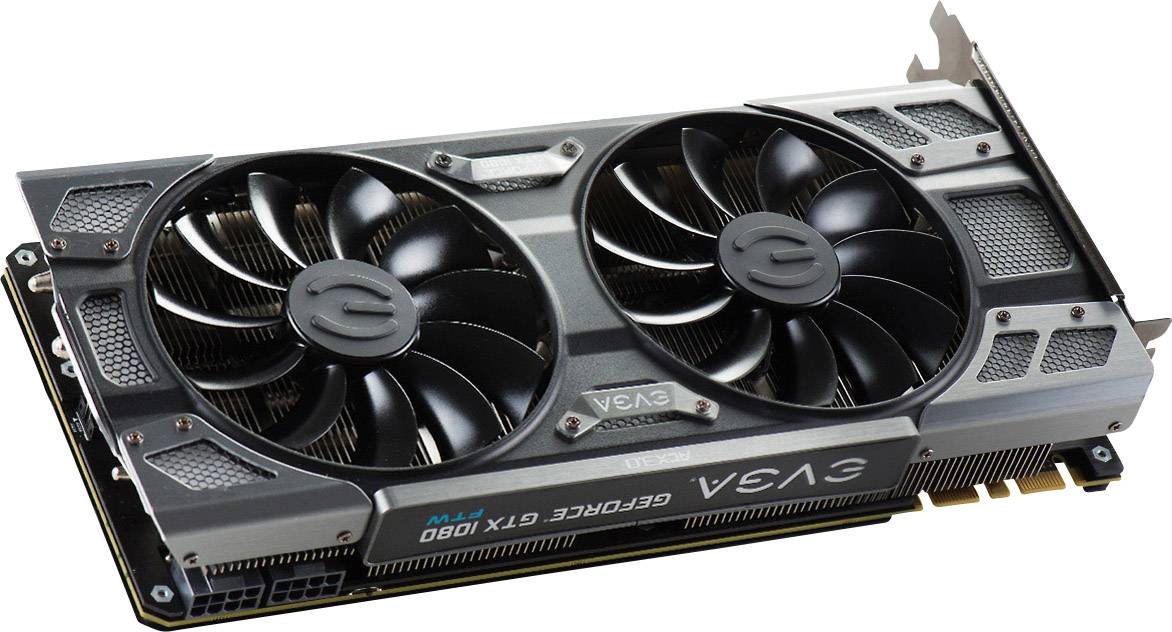 EVGA Grafikkarte Nvidia GeForce GTX1080 FTW Gaming ACX 3.0 8 GB GDDR5X-RAM PCIe x16 HDMI®, DisplayPort, DVI