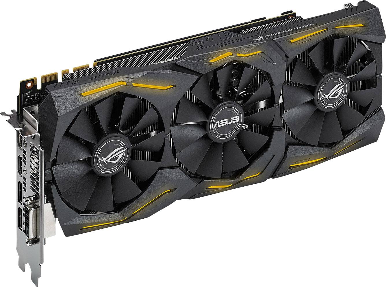 Asus Grafikkarte Nvidia GeForce GTX1070 Strix 8 GB GDDR5-RAM PCIe x16 HDMI®, DisplayPort, DVI
