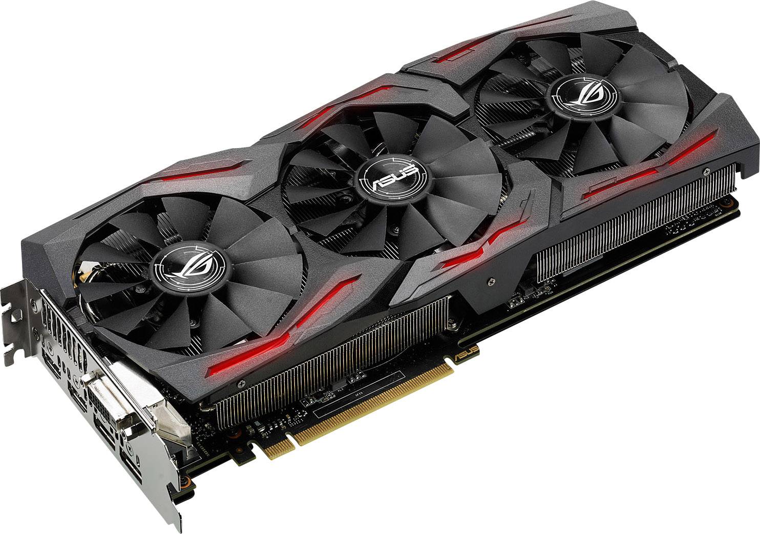 Asus Grafikkarte Nvidia GeForce GTX1070 Strix 8 GB GDDR5-RAM PCIe x16 HDMI®, DisplayPort, DVI