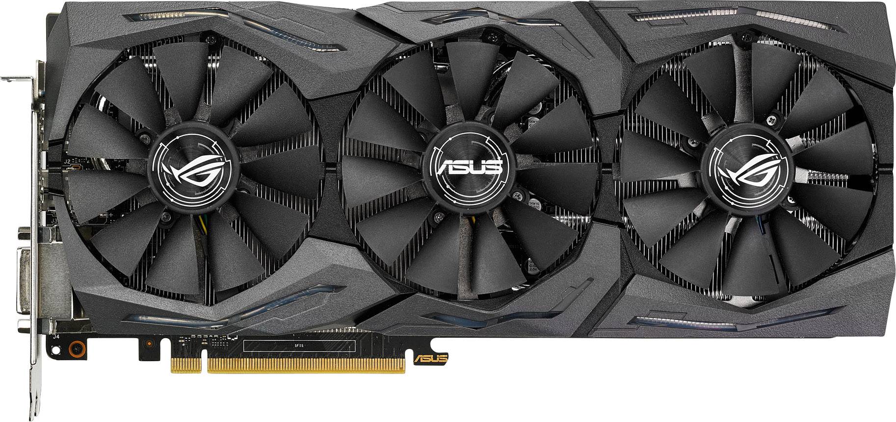 Asus Grafikkarte Nvidia GeForce GTX1070 Strix 8 GB GDDR5-RAM PCIe x16 HDMI®, DisplayPort, DVI