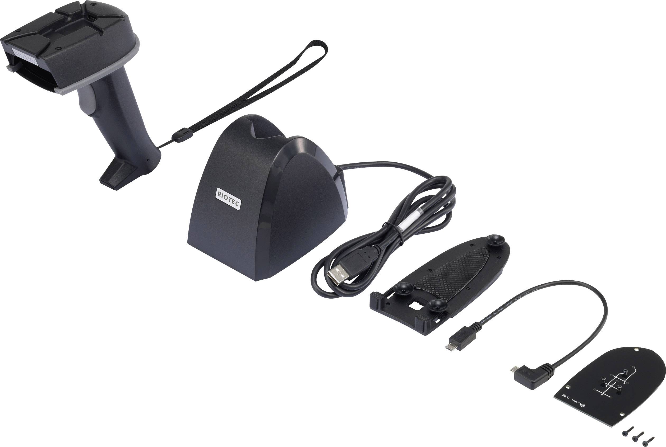 Renkforce RioScan iCR6307AS Barcode-Scanner Bluetooth® 1D CCD Schwarz Smartphone-Scanner Bluetooth®, Micro USB