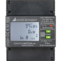 Gossen Metrawatt U2389-V011 U2389-V011 Drehstromzähler mit Wandleranschluss digital MID-konform: Ja 1St. Gossen Metrawatt U2389-V011 U2389-V011 Drehstromzähler mit Wandleranschluss digital MID-konform: Ja 1St.