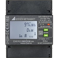 Gossen Metrawatt U2389-V021 U2389-V021 Drehstromzähler mit Wandleranschluss digital MID-konform: Ja 1St. Gossen Metrawatt U2389-V021 U2389-V021 Drehstromzähler mit Wandleranschluss digital MID-konform: Ja 1St.