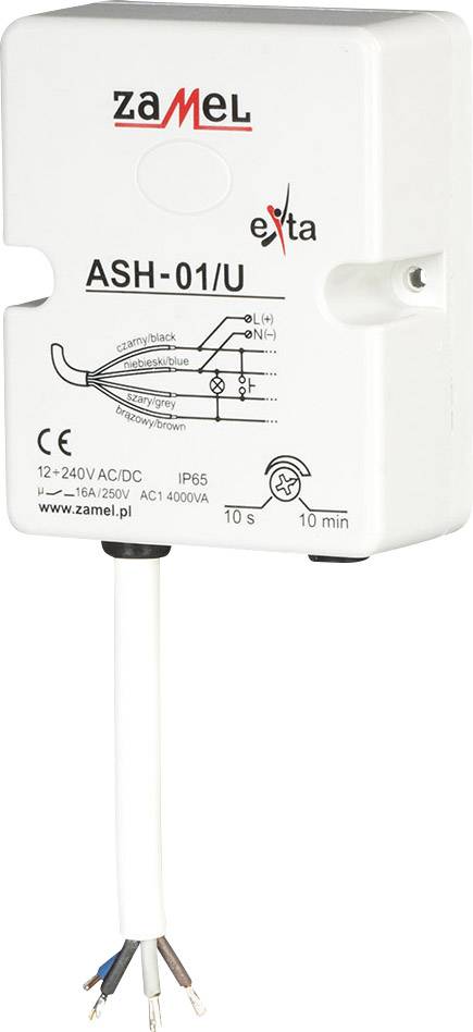 Zamel ASH-01/U Treppenlichtzeitschalter Hutschiene 12 V, 24 V, 230 V