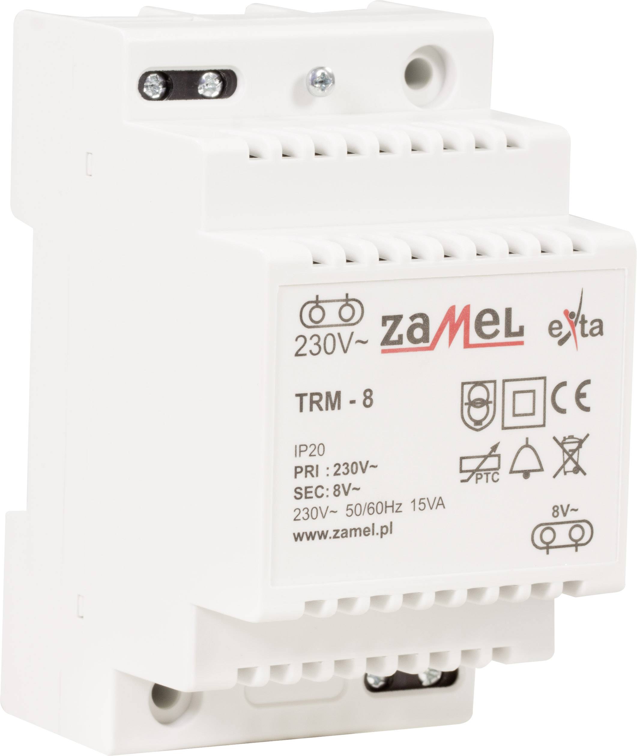 Zamel TRM-8 Klingel-Transformator 8 V/AC 1.88A