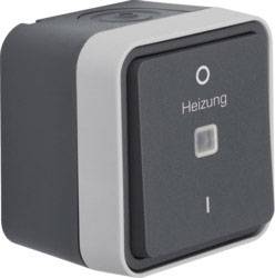 Berker Heizungs-Notschalter Aufputz W.1 Grau, Lichtgrau 35623505 1 St.