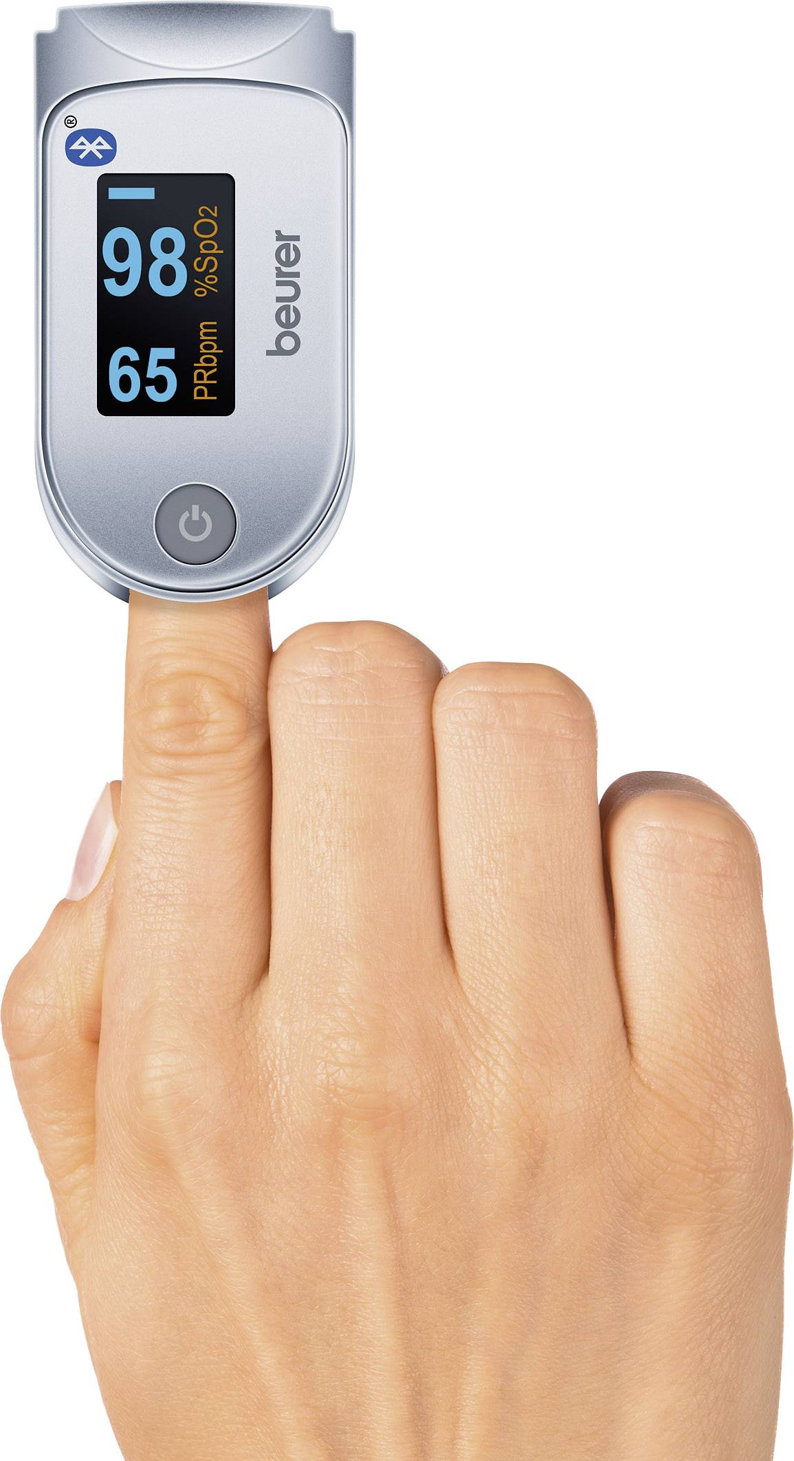 Beurer PO 60 Bluetooth® Pulsoximeter Blutsauerstoff-Messgerät