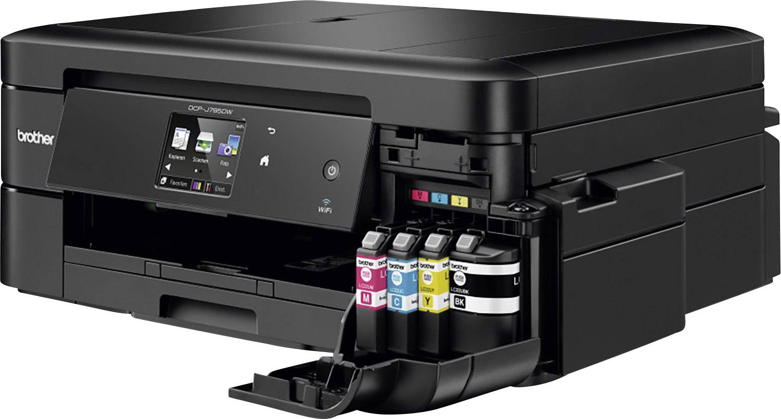 Brother inkbenefit DCP-J785DW Multifunktionsdrucker Tintenstrahl Farbe A4 Drucker, Scanner, Kopierer WLAN, Duplex