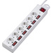 Renkforce 615B-CMW-S Surge protection power strip 6x White PG connector 1 pc(s)