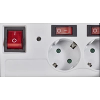 Renkforce 615B-CMW-S Überspannungsschutz-Steckdosenleiste 6fach Weiß Schutzkontakt 1St. Renkforce 615B-CMW-S Überspannungsschutz-Steckdosenleiste 6fach Weiß Schutzkontakt 1St.