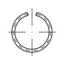 TOOLCRAFT 146405 Sprengringe Innen-Durchmesser: 51.1mm DIN 7993 Federstahl 50St.