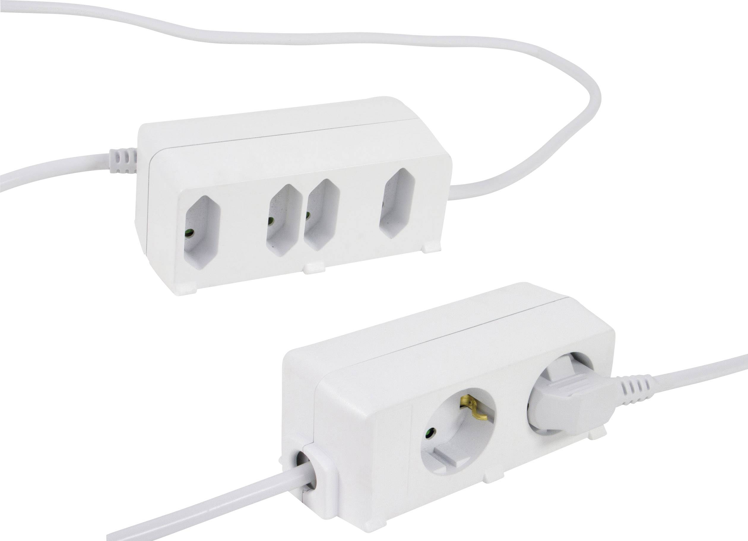 REV 0012691109 Steckdosenleiste ohne Schalter 6fach Weiß Schutzkontakt 1 St.