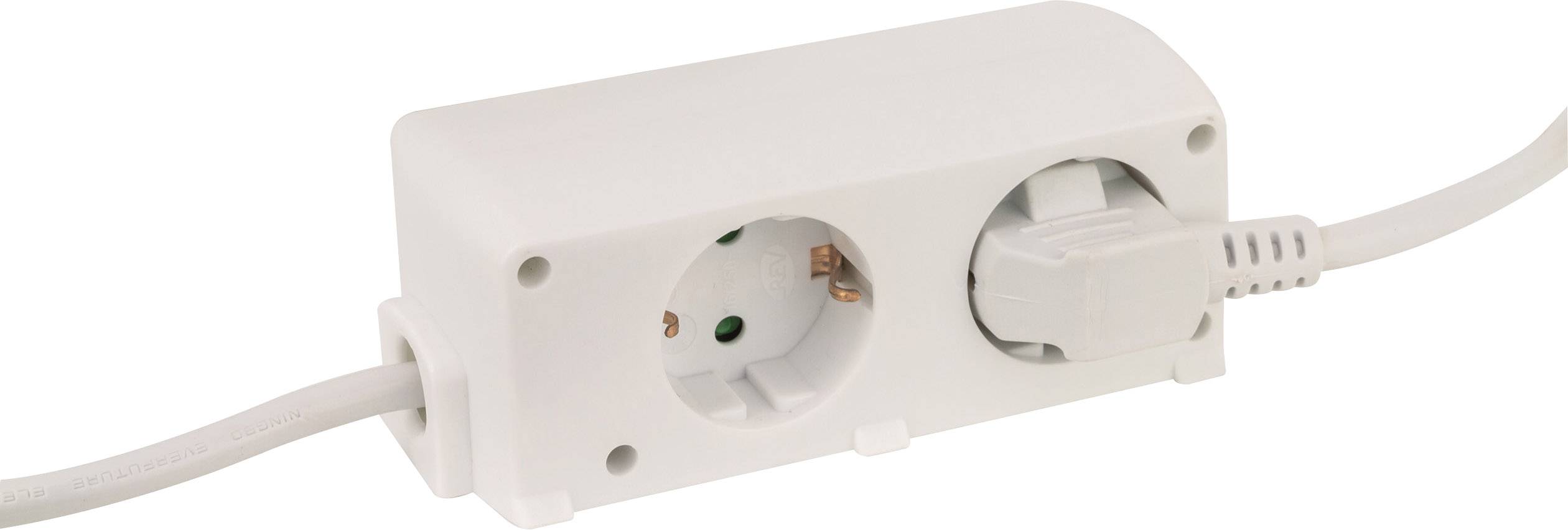 REV 0012691109 Steckdosenleiste ohne Schalter 6fach Weiß Schutzkontakt 1St.