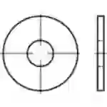 TOOLCRAFT Unterlegscheibe 22 mm 60 mm Stahl feuerverzinkt 100 St. 146464 TOOLCRAFT Unterlegscheibe 22 mm 60 mm Stahl feuerverzinkt 100 St. 146464