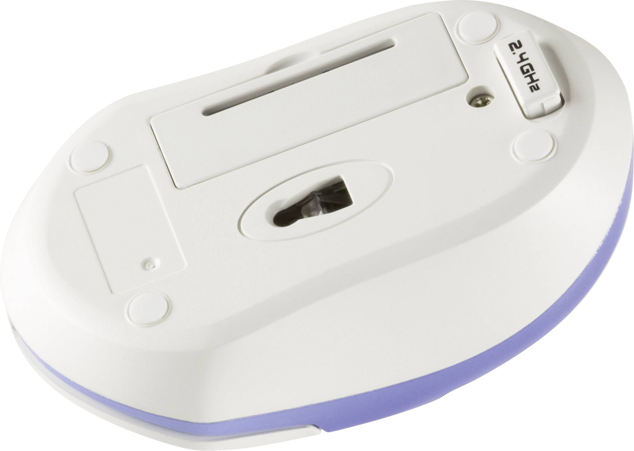 LogiLink ID0130 Maus Funk Optisch Weiß, Blau 3 Tasten 1200 dpi